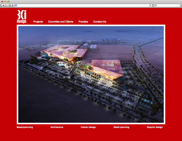 BCi Design - website home page